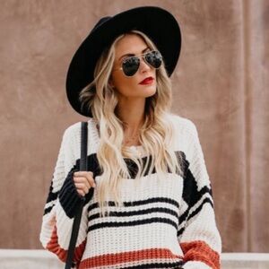 Vici Fall Striped Sweater